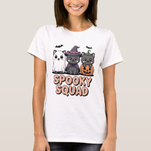 Camiseta Escuadrón espeluznante se burla de los gatos de Ha