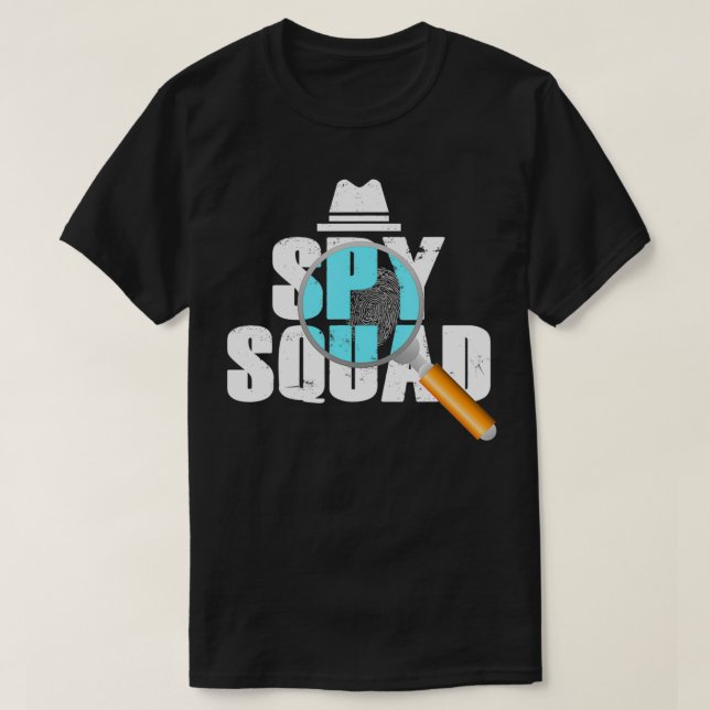 Camiseta Escuadrón espía Investigador de delitos policial D (Diseño del anverso)