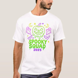 Camiseta Escuadrón espumoso 2025 Halloween Neon Ghost Pumpk