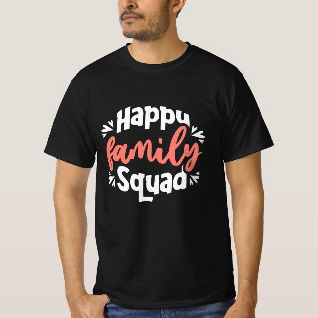 Camiseta Escuadrón familiar feliz (Anverso)