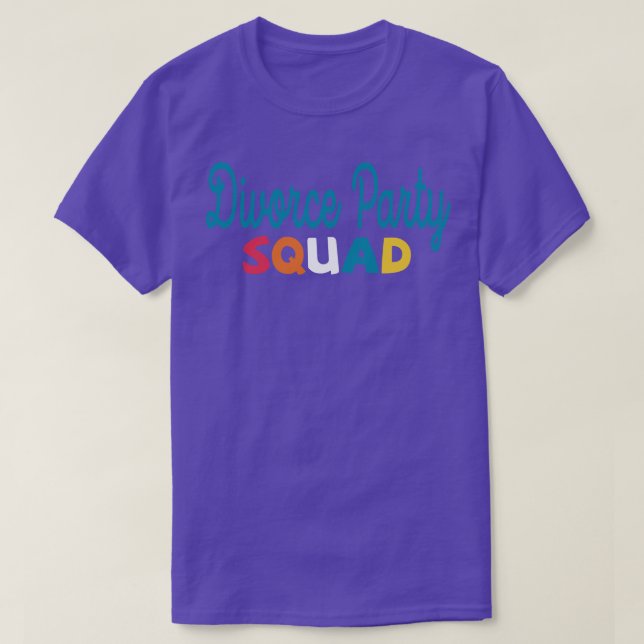 Camiseta escuadrón fiesta de divorcio (Diseño del anverso)