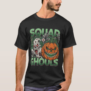 Camiseta Escuadrón Ghouls Glitch Halloween Horror