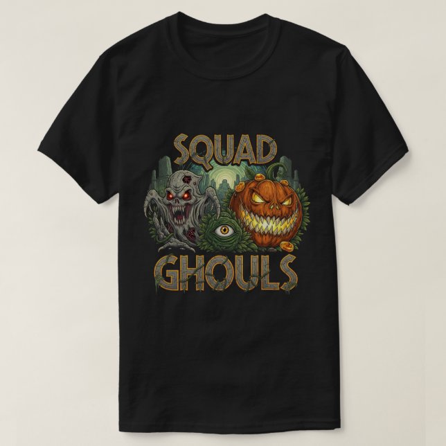 Camiseta Escuadrón Ghouls Horror gótico (Diseño del anverso)