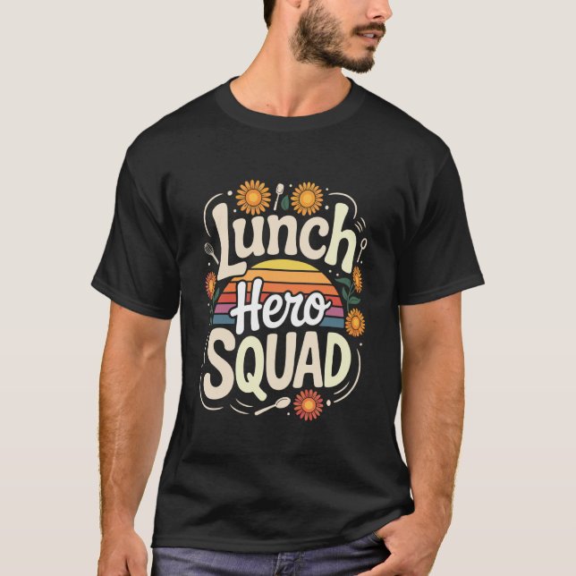 Camiseta Escuadrón Héroe Almuerzo Vibraciones de Girasol (Anverso)