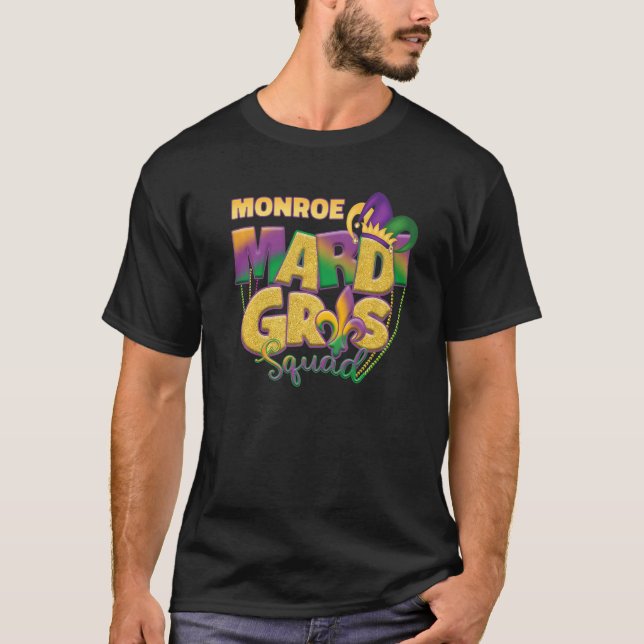 Camiseta Escuadrón Monroe Mardi Gras (Anverso)