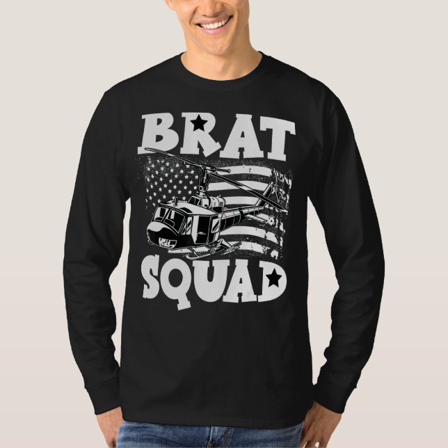 Camiseta Escuadrón Morado De Brat De Niños Militares De Hue (Anverso)