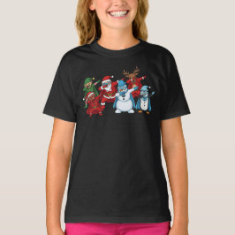 Camiseta Escuadrón Navideño de Superhéroes Dabbing 
