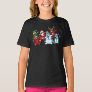 Camiseta Escuadrón Navideño de Superhéroes Dabbing