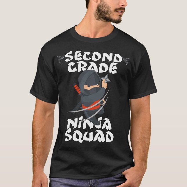 Camiseta escuadrón ninja de segundo grado (Anverso)