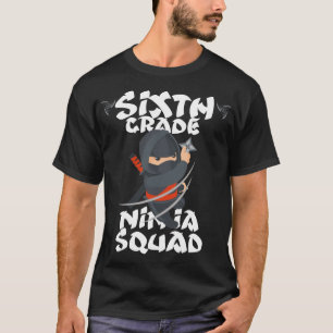 Camiseta escuadrón ninja de sexto grado
