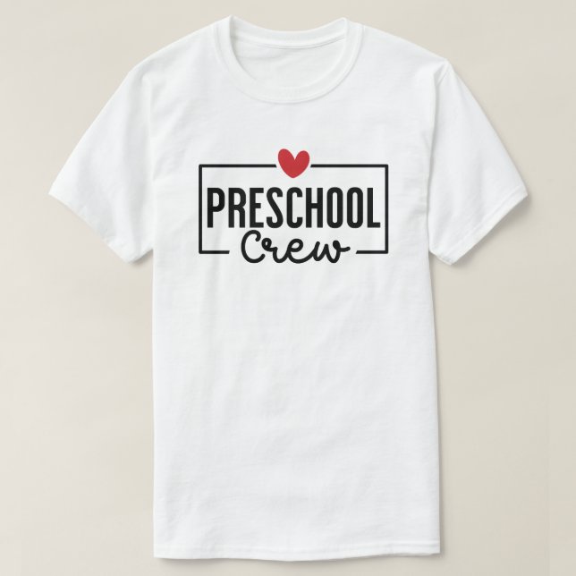 Camiseta Escuadrón preescolar de equipo de enseñanza preesc (Diseño del anverso)