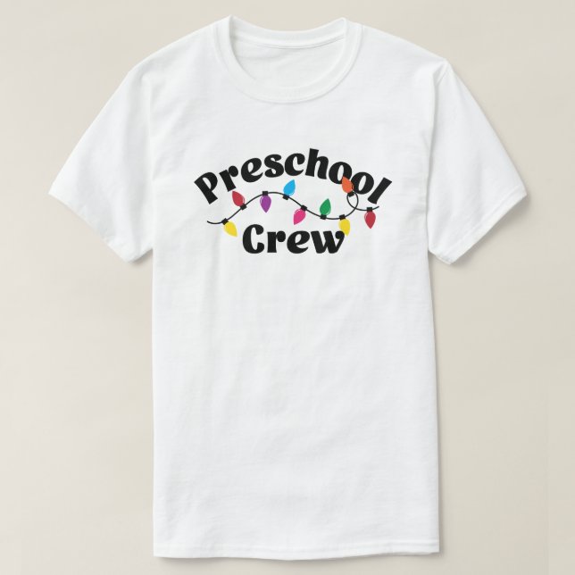 Camiseta Escuadrón preescolar de equipo de enseñanza preesc (Diseño del anverso)