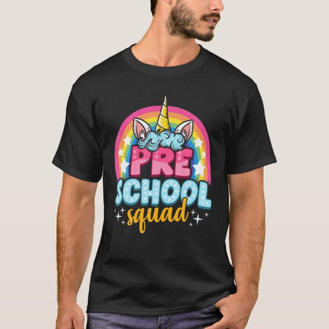 Camiseta Escuadrón preescolar de Unicorn (Anverso)