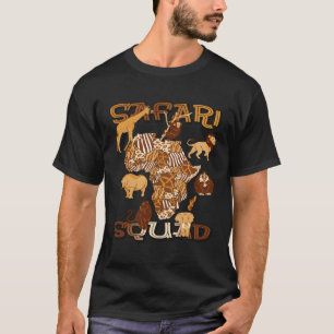 Camiseta Escuadrón Safari África Mapa de Serengeti Cinco Gr