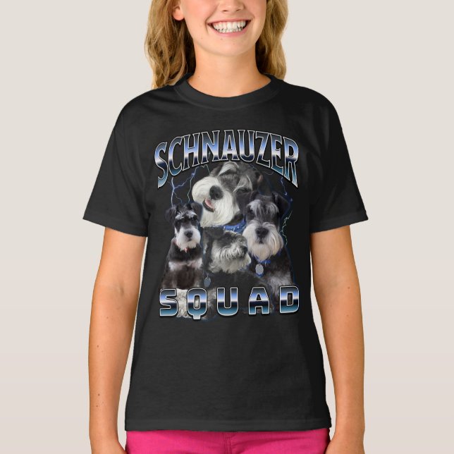 Camiseta Escuadrón Schnauzer - Estilo de rap Bootleg (Anverso)