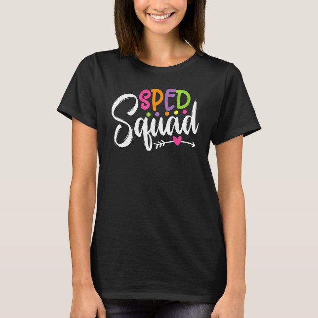 Camiseta Escuadrón Sped De Vuelta Al Maestro Escolar (Anverso)