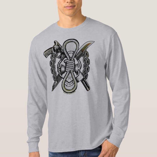 Camiseta Escuadrón suicida | Arte de tatuaje de armas delga (Anverso)