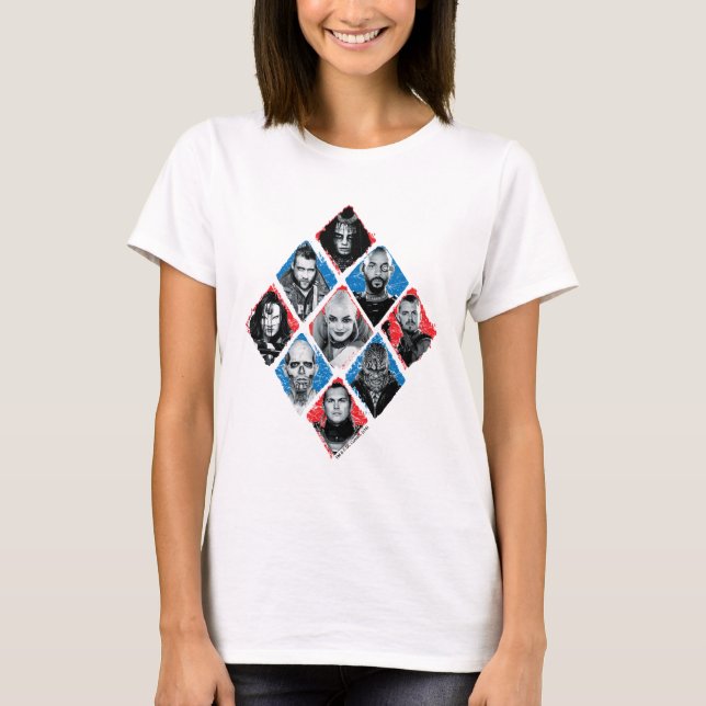 Camiseta Escuadrón suicida | Equipo de tareas X Diamante co (Anverso)
