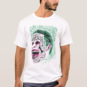 Camiseta Escuadrón suicida   Esbozo de cabeza de bromista d