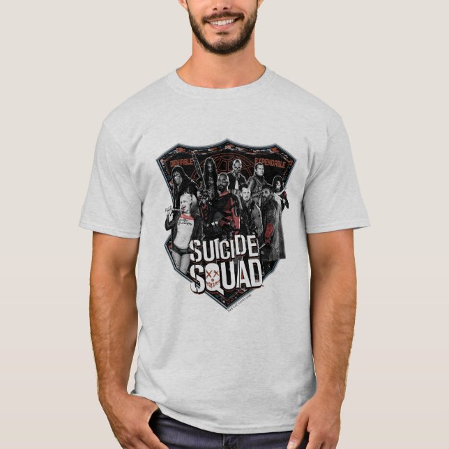 Camiseta Escuadrón suicida | Foto de placa de grupo (Anverso)