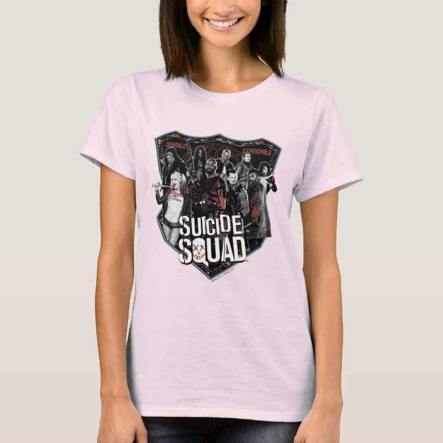 Camiseta Escuadrón suicida | Foto de placa de grupo (Anverso)