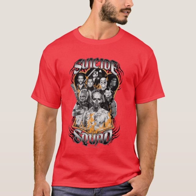 Camiseta Escuadrón suicida | Grupo de tareas X Tatuaje trib (Anverso)