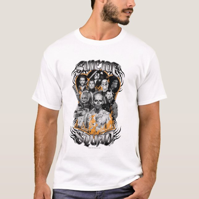 Camiseta Escuadrón suicida | Grupo de tareas X Tatuaje trib (Anverso)