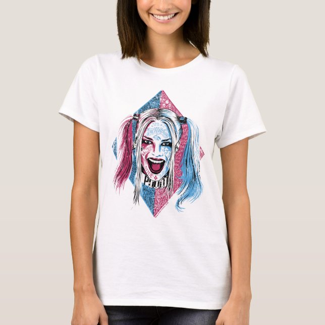Camiseta Escuadrón suicida | Harley Laugh (Anverso)