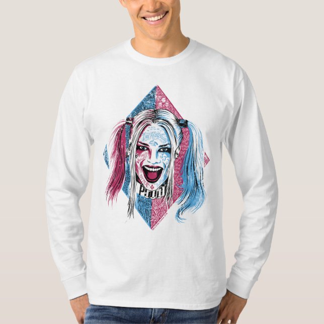 Camiseta Escuadrón suicida | Harley Laugh (Anverso)
