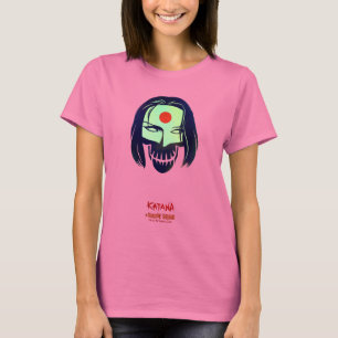 Camiseta Escuadrón suicida   Icono de cabeza de Katana