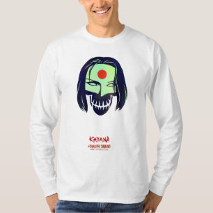 Camiseta Escuadrón suicida   Icono de cabeza de Katana