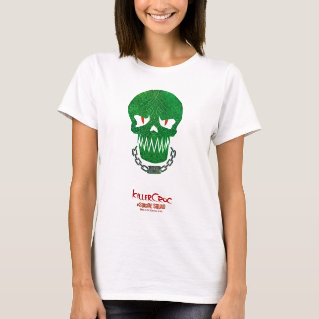 Camiseta Escuadrón suicida | Icono de la cabeza cruzada ase (Anverso)