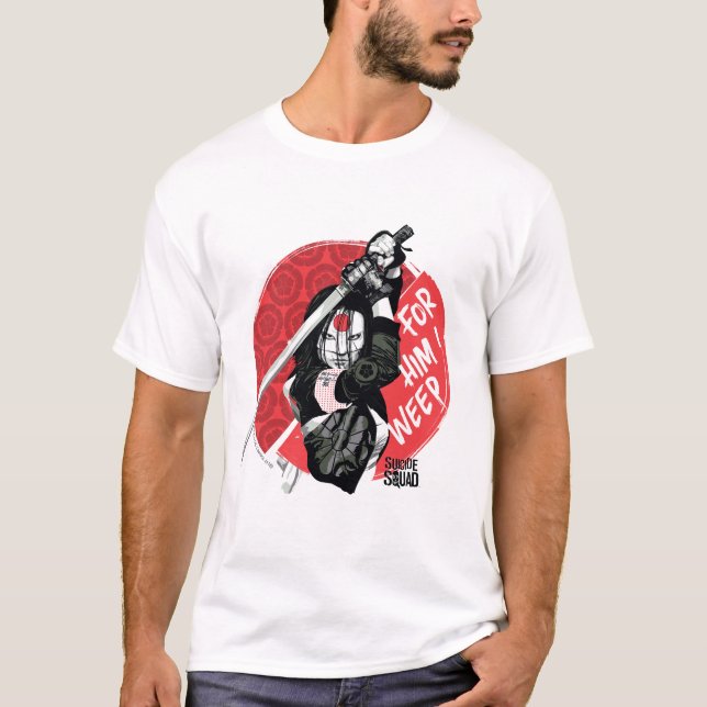 Camiseta Escuadrón suicida | Katana "Por Él lloro" (Anverso)
