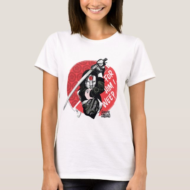 Camiseta Escuadrón suicida | Katana "Por Él lloro" (Anverso)