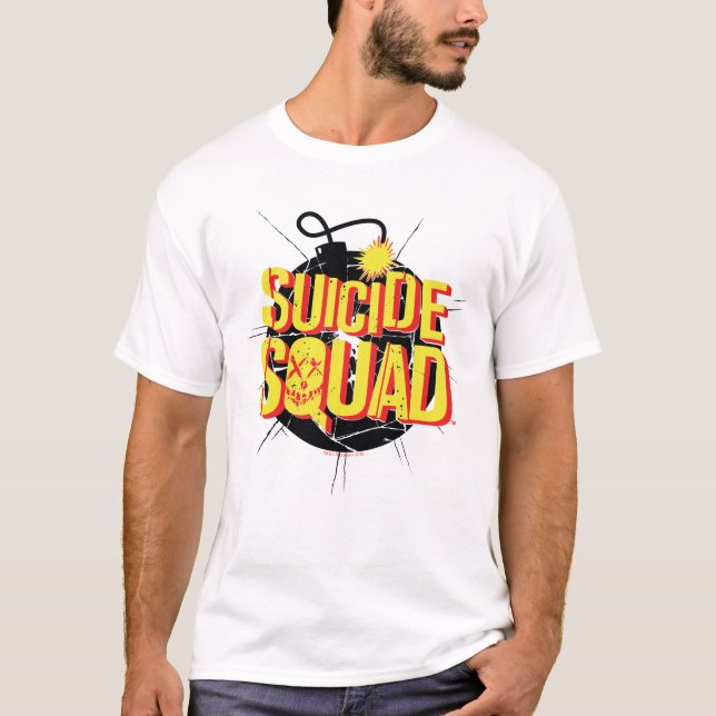 Camiseta Escuadrón suicida | Logotipo de bomba 3 (Anverso)