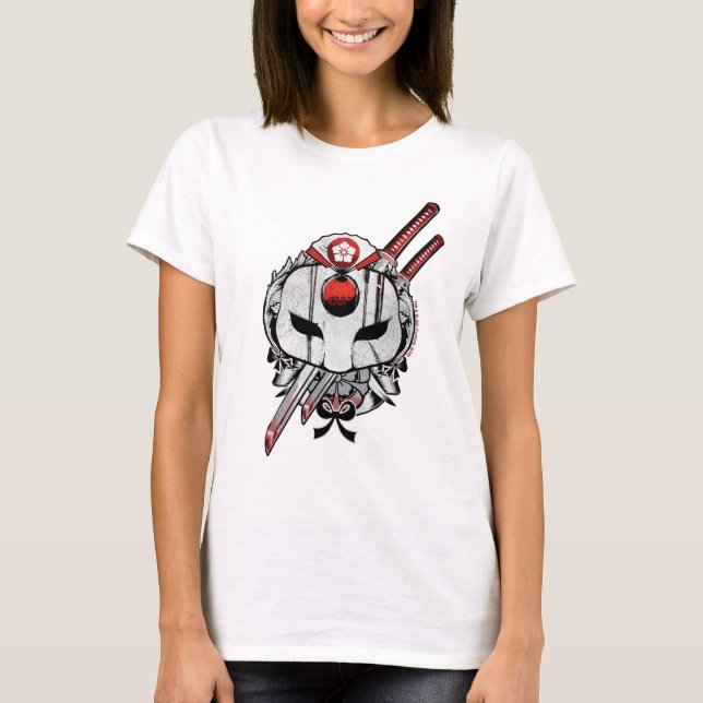 Camiseta Escuadrón suicida | Máscara de Katana y arte de ta (Anverso)