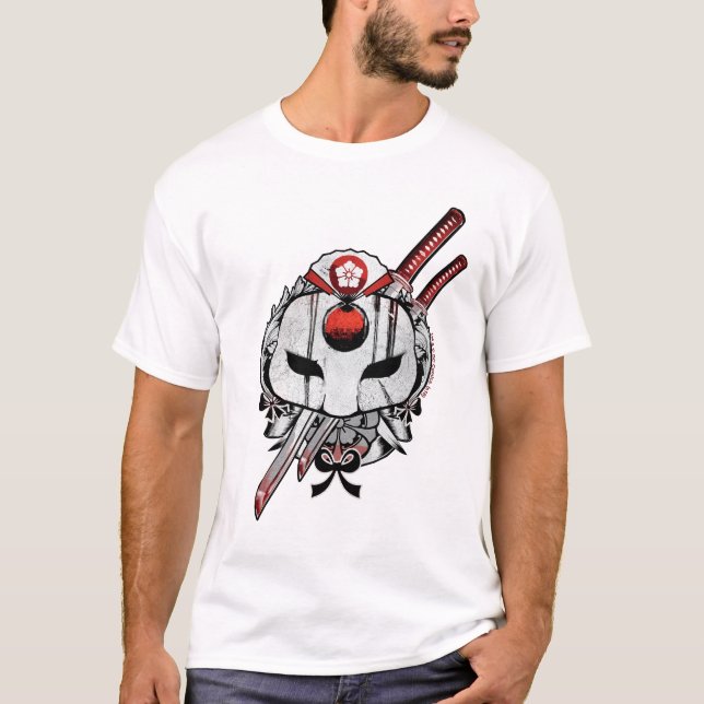 Camiseta Escuadrón suicida | Máscara de Katana y arte de ta (Anverso)