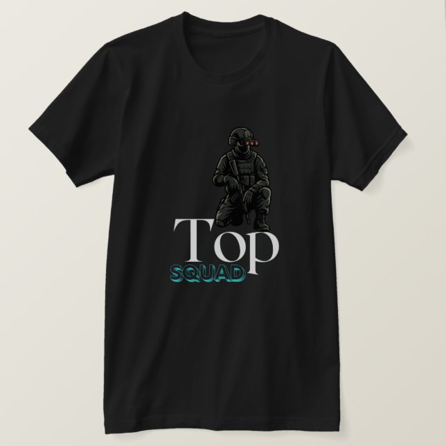 Camiseta Escuadrón superior (Anverso del diseño)