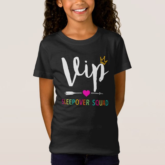 Camiseta Escuadrón VIP Sleepover Ideal para el Fiesta de Sl (Anverso)