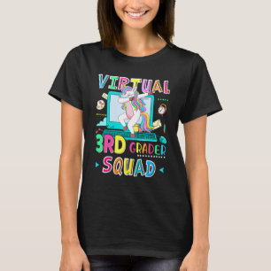 Camiseta Escuadrón virtual de 3º Grader Dabbing Unicorn Más