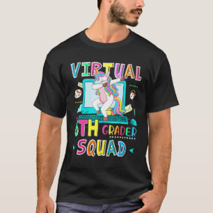 Camiseta Escuadrón virtual de 6º Grader Dabbing Unicorn Más