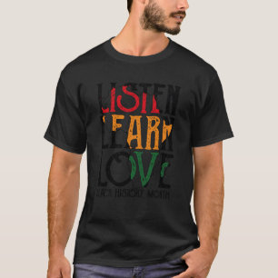 Camiseta Escucha Aprende Amar Al Profesor Africano Black Hi