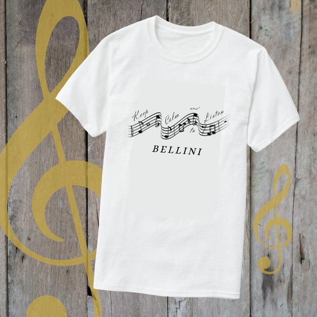 Camiseta Escucha Compositor de Música Clásica Vincenzo Bell (Subido por el creador)