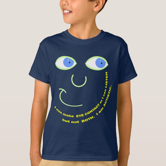 Camiseta Escucha la ropa oscura (Anverso)