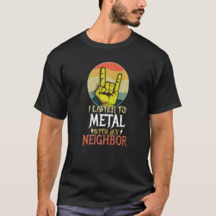 Camiseta Escucha Metalizado con el Rockero más amante de la