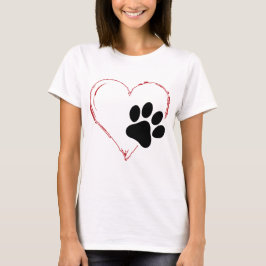 Camiseta Escucha Paw De Perro. Me encantan los perros