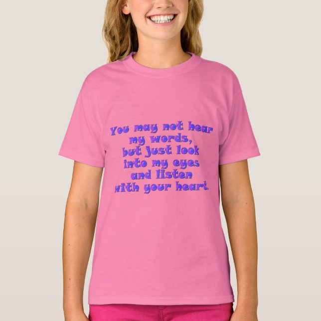 Camiseta Escucha tu corazón (Anverso)