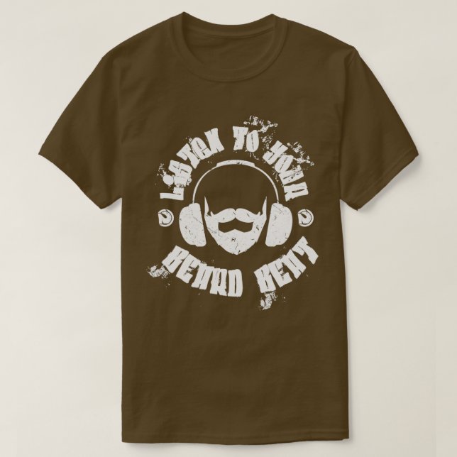 Camiseta escucha tu ritmo de barba (Diseño del anverso)