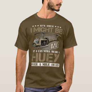 Camiseta Escucha un Huey a una milla del veterano de Vietna