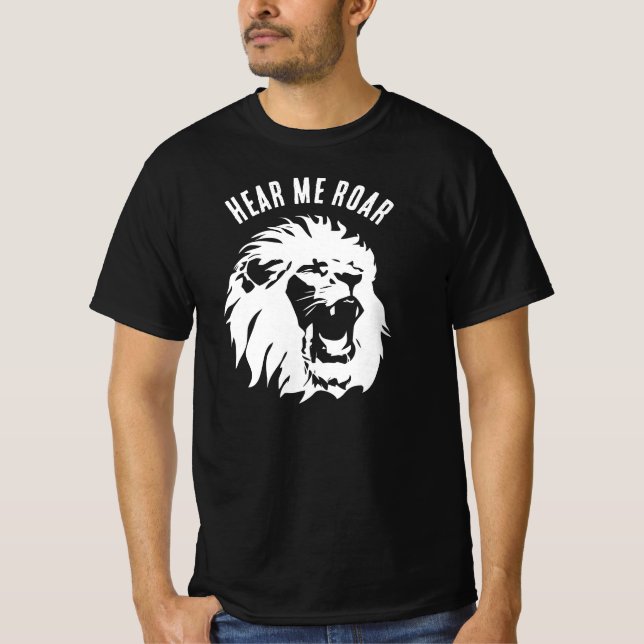 Camiseta Escúchame Roar Lion Face T-Shirt (Anverso)